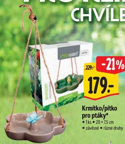 Krmítko/pítko pro ptáky