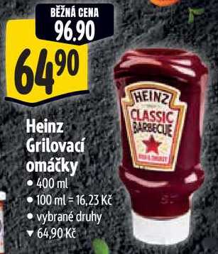 Heinz Grilovací omáčky, 400 ml