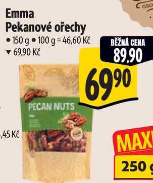 Emma Pekanové ořechy, 150 g 