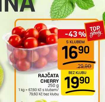 RAJČATA CHERRY 250 g  