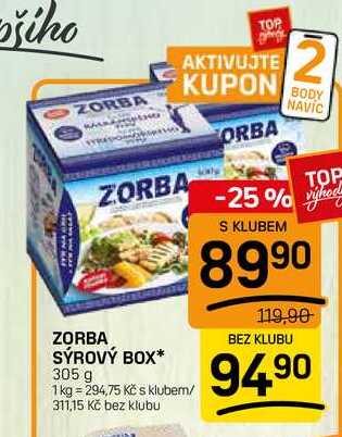 ZORBA SÝROVÝ BOX* 305 g  