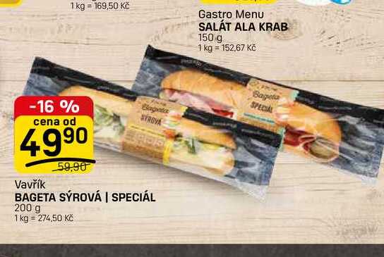 BAGETA SÝROVÁ | SPECIÁL 200 g 