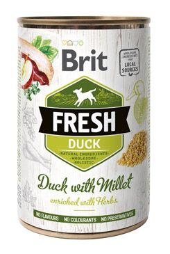 Brit Fresh Dog Konzerva Duck With Millet 400g