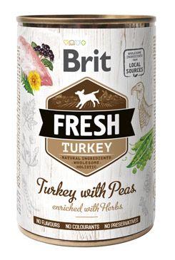 Brit Fresh Dog Konzerva Turkey With Peas 400g