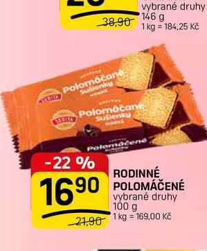 RODINNÉ POLOMÁČENÉ 100g