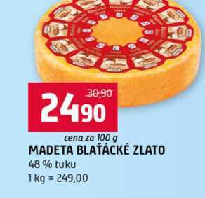 MADETA BLAŤÁCKÉ ZLATO 48% tuku 100g