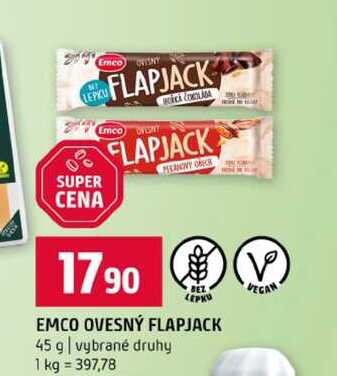EMCO OVESNÝ FLAPJACK 45 g vybrané druhy