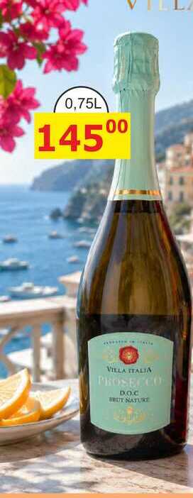 VILLA ITALIA PROSECCO DO.C BUT NATURE 0,75l