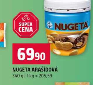 NUGETA ARAŠÍDOVÁ 340 g