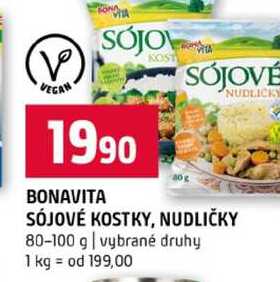 BONAVITA SÓJOVÉ KOSTKY, NUDLIČKY 80-100 g vybrané druhy