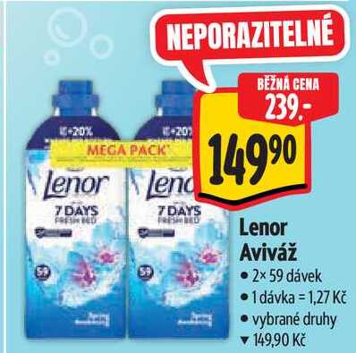 Lenor Aviváž, 2× 59 dávek
