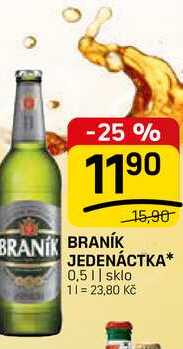 BRANÍK JEDENÁCTKA* 0,5l