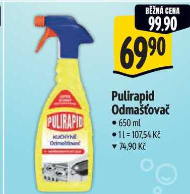Pulirapid Odmašťovač, 650 ml  