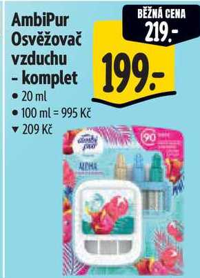 AmbiPur Osvěžovač vzduchu - komplet, 20 ml