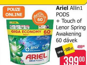 Ariel Allin1 PODS + Touch of Lenor Spring Awakening 60 dávek