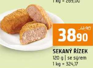 SEKANÝ ŘÍZEK 120 g se sýrem