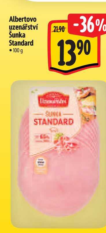 Albertovo uzenářství Šunka Standard 100 g