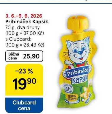Pribináček Kapsík, 70 g