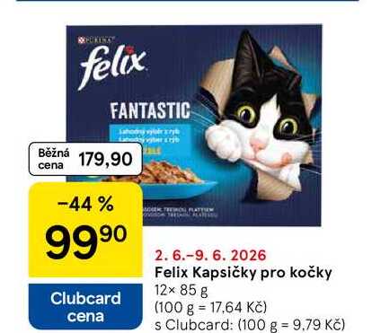 Felix Kapsičky pro kočky, 12× 85 g