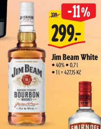 Jim Beam White, 0,7 l