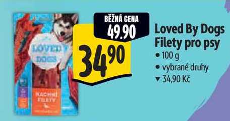 Loved By Dogs Filety pro psy, 100 g
