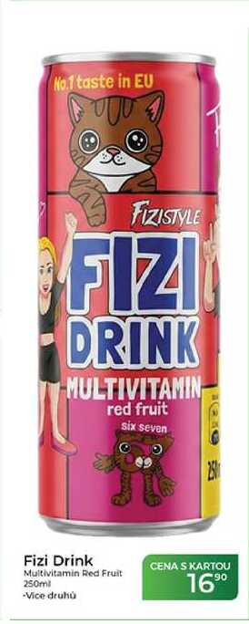 Fizi Drink Multivitamin Red Fruit 250ml