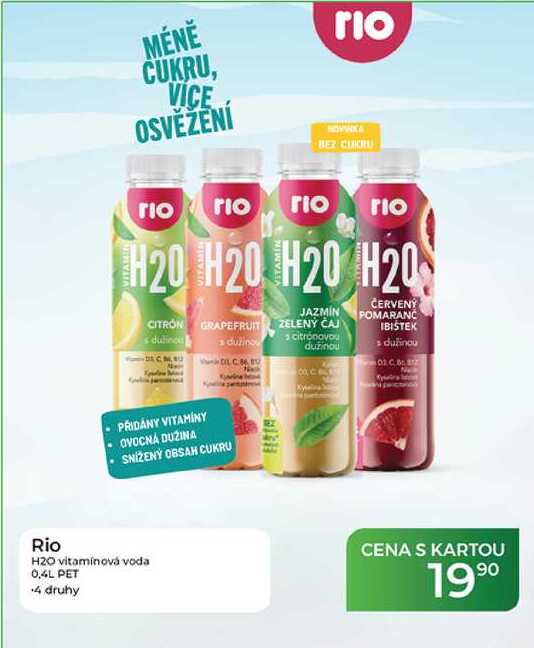 Rio H2O vitamínová voda 0,4l