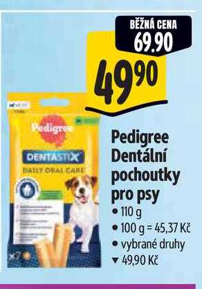  Pedigree Dentální pochoutky pro psy  110 g 
