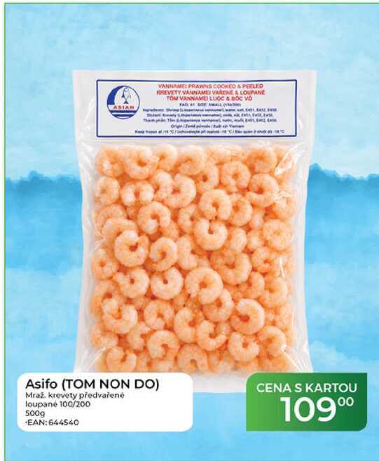 Asifo (TOM NON DO) Mraž. krevety předvařené loupané 100/200 500g