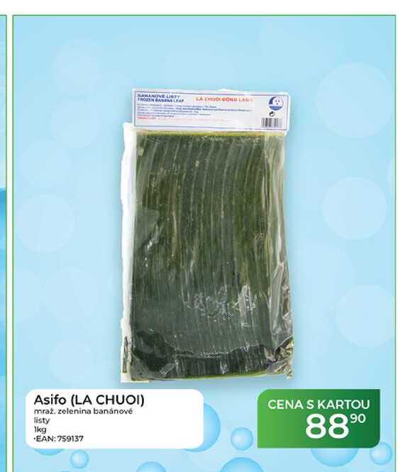 Asifo (LA CHUOI) mraž. zelenina banánové listy 1kg