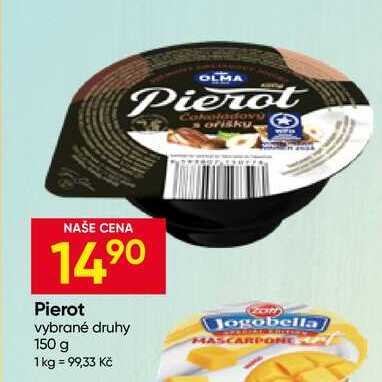 Olma Jogurt Pierot, vybrané druhy 150g