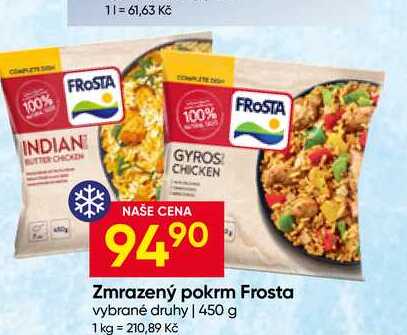 Zmrazený pokrm Frosta vybrané druhy 450 g