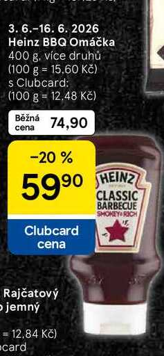 Heinz BBQ Omáčka, 400 g, více druhů  