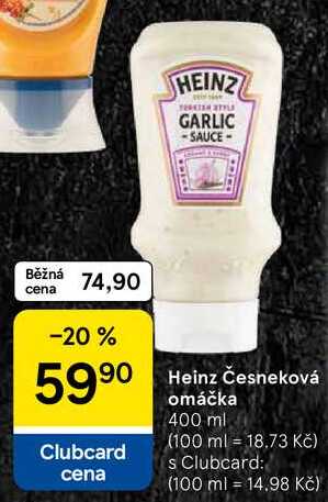 Heinz Česneková omáčka, 400 ml