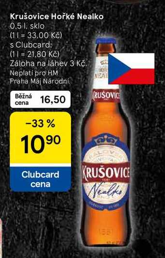 Krušovice Hořké Nealko, 0.5 l