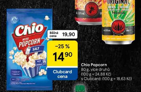 Chio Popcorn, 80 g, více druhů 