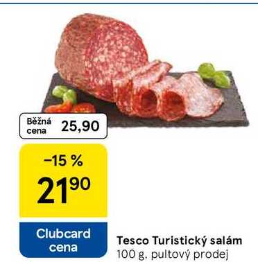Tesco Turistický salám, 100 g