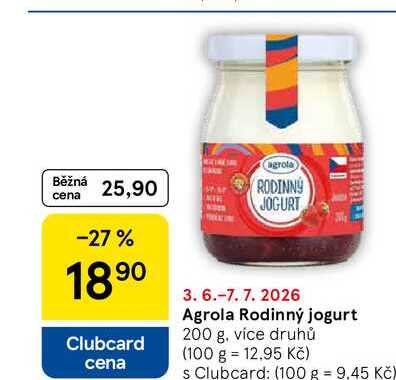 Agrola Rodinný jogurt, 200 g, více druhů  