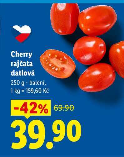 Cherry rajčata datlová, 250 g 