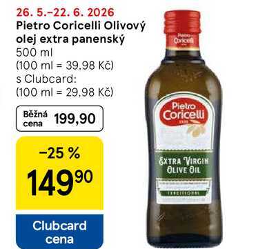 Pietro Coricelli Olivový olej extra panenský, 500 ml