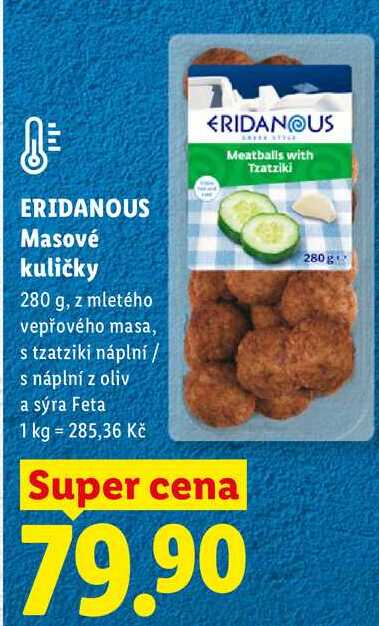 ERIDANOUS Masové kuličky, 280 g  