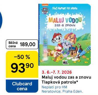 Maluj vodou zas a znovu Tlapková patrola