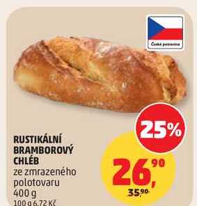 RUSTIKÁLNÍ BRAMBOROVÝ CHLÉB, 400 g 