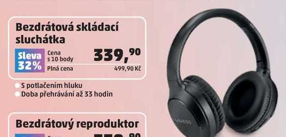 Bezdrátová skládací sluchátka 