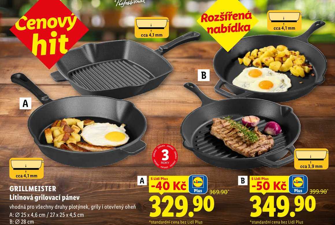 GRILLMEISTER Litinová grilovací pánev 