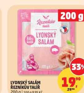 LYONSKÝ SALÁM ŘEZNÍKŮV TALÍŘ, 200 g