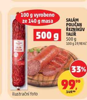 SALÁM POLIČAN ŘEZNÍKŮV TALÍŘ, 500 g