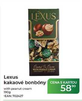 Lexus kakaové bonbóny with peanut cream 190g 