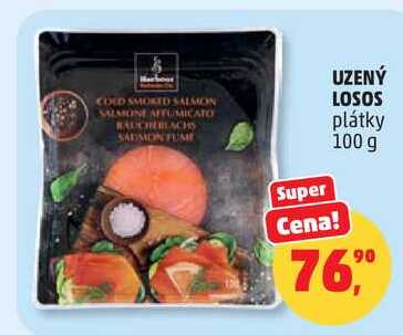 UZENÝ LOSOS plátky, 100 g 