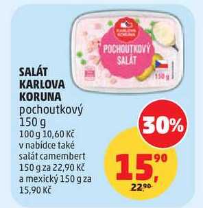 SALÁT KARLOVA KORUNA pochoutkový, 150 g  